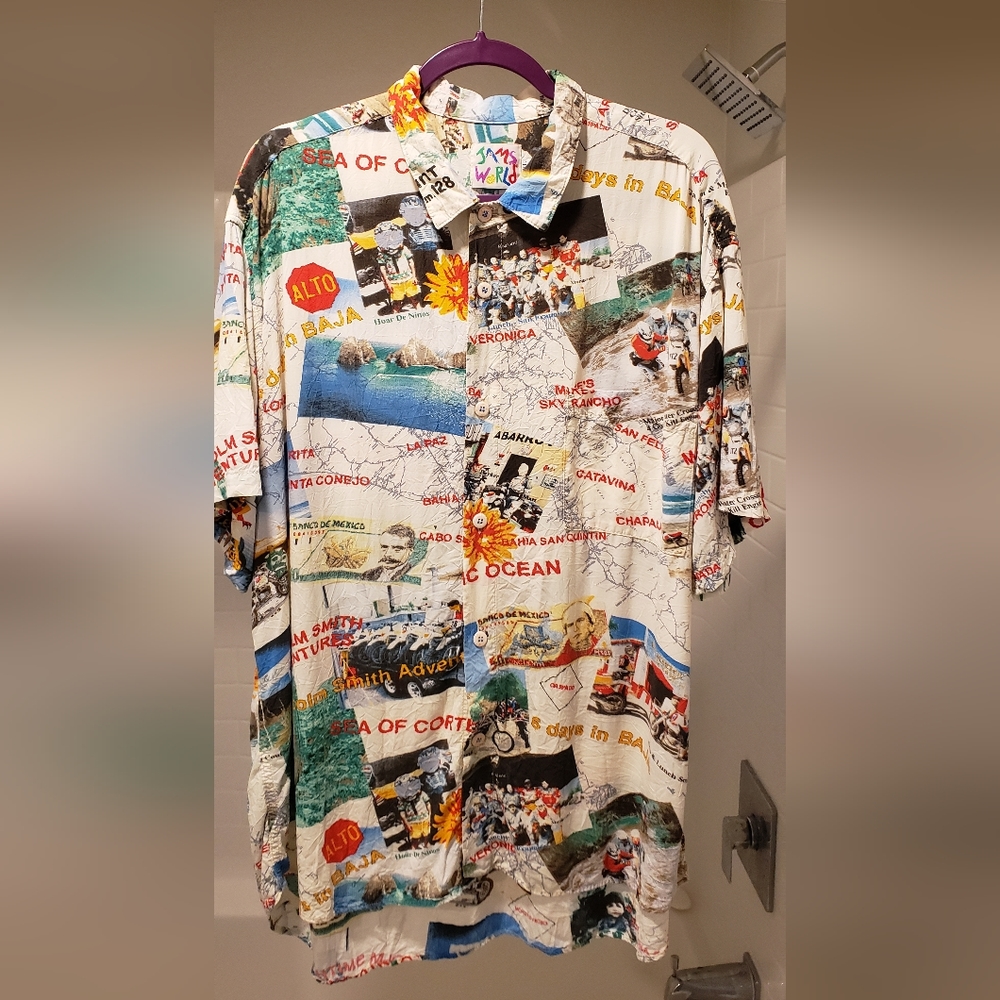 Vintage Jams World Shirt Button Down Baja California XL